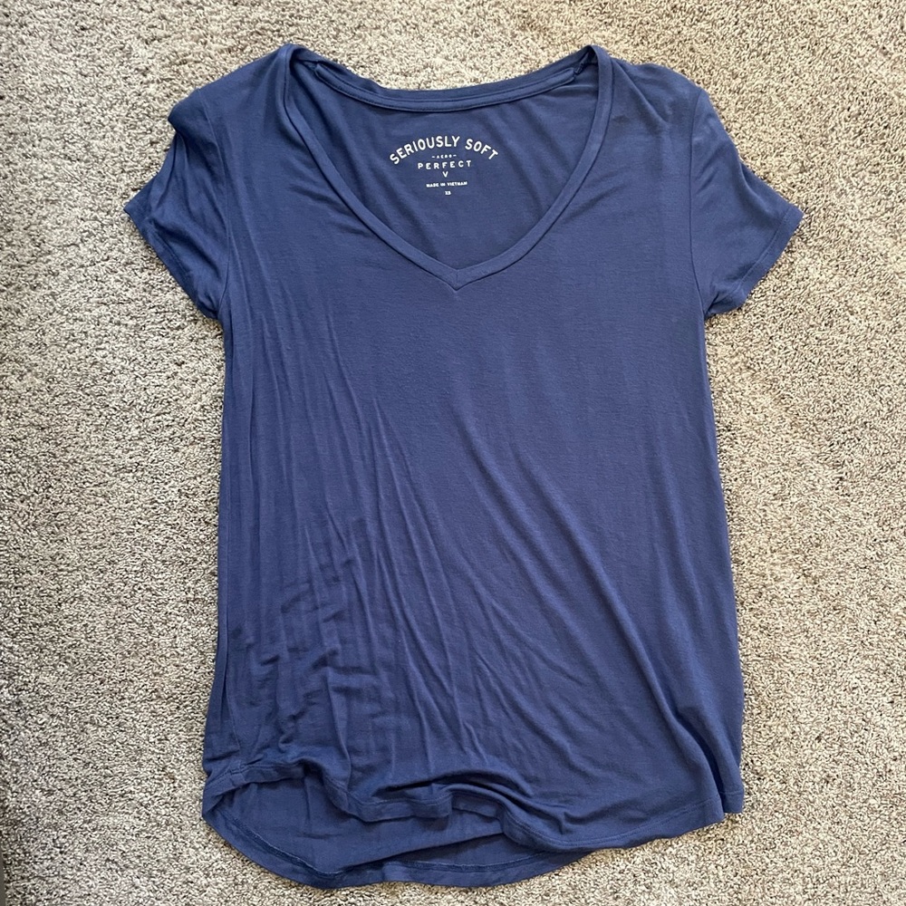 Dark blue shirt